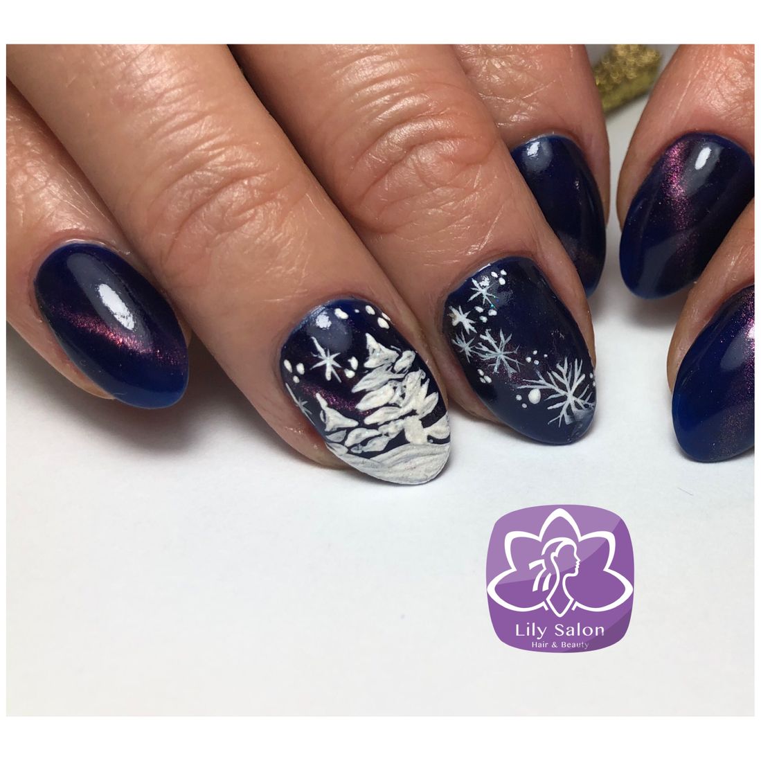 christmas nail art design north london edgware nails near me